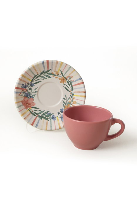 Hermia Juego de tazas de té Multicolor de 12 piezas